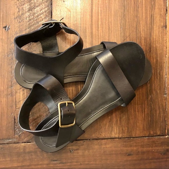 ba&sh Shoes - Ba&sh Corto Black Leather Open Toe Sandals